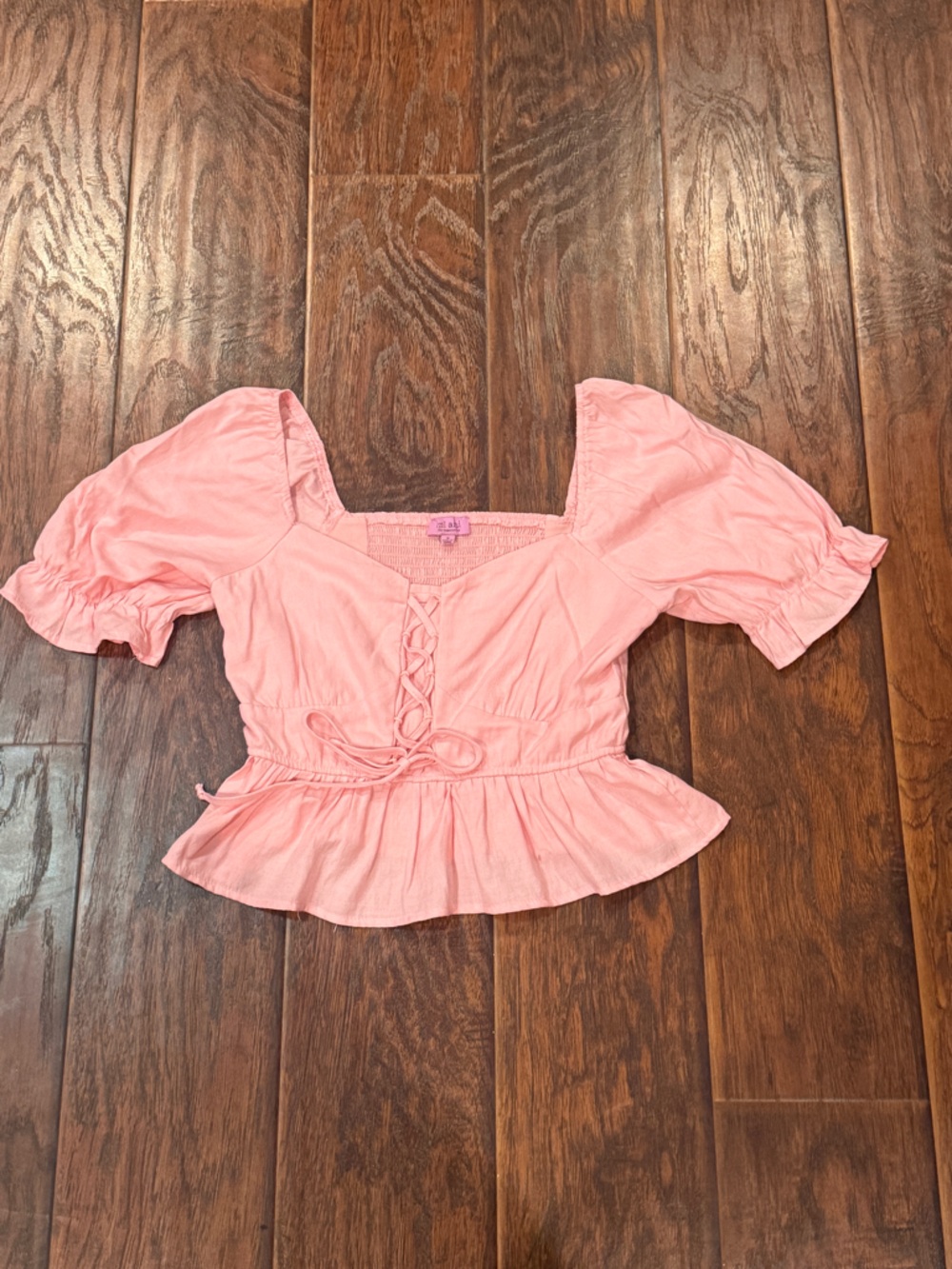 Women’s pink top from Francesca